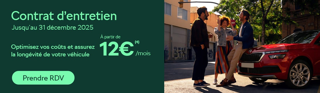 Contrat d'entretien Skoda 2025